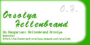 orsolya hellenbrand business card
